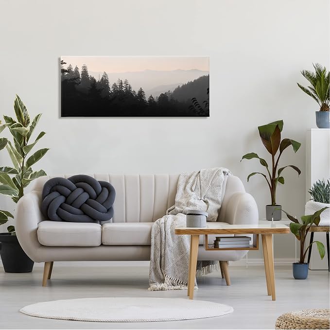 Stupell Industries Woodland Forest Silhouette, 20 x 48 Inch Canvas Wall Art | Stupell Industries · By Lori Deiter · Ready to hang · Nature inspired decor for living room · office · or hallway