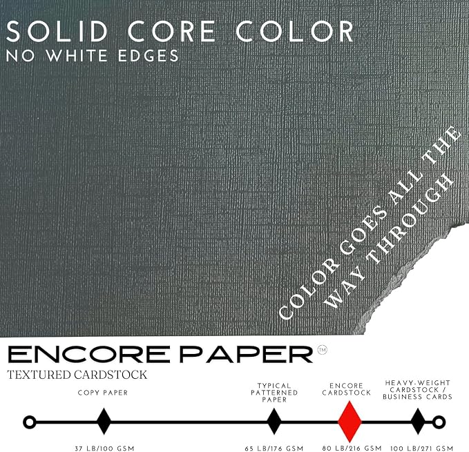 Shark Skin—12x12 Textured Cardstock | 80lb Textured Gray Scrapbook Paper | Premium Cardstock for Cricut Cutting | 25 Sheets