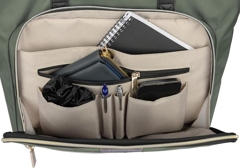 Kenneth Cole REACTION Chelsea Quilted Chevron 15" Laptop & Tablet Business Tote with Removable Shoulder Strap