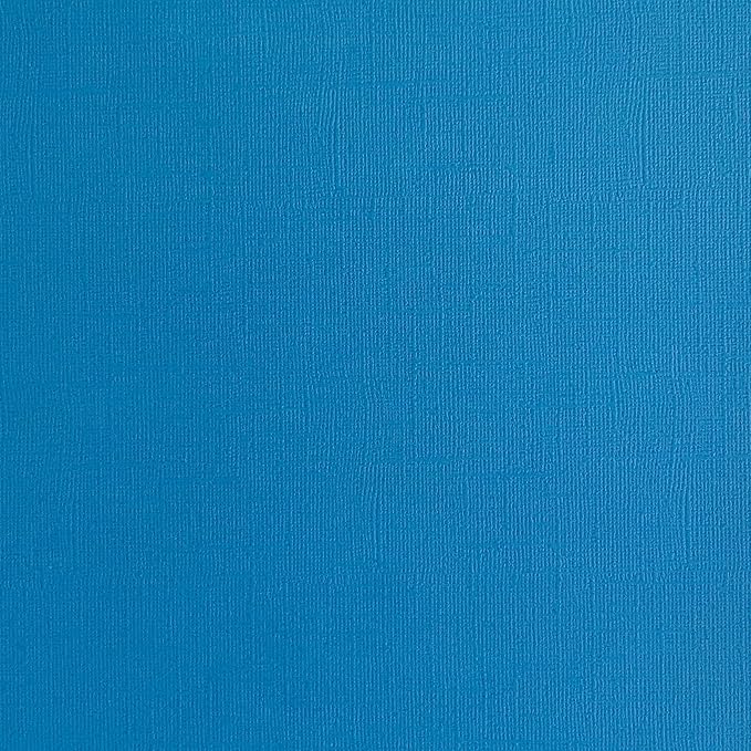 Honolulu Blue—12x12 Textured Cardstock | 80lb Textured Blue Scrapbook Paper | Premium Cardstock for Cricut Cutting | 25 Sheets