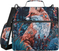 MNSRUU 3 Ring Binder Bag, 2 Inch D-Rings Easily Organizes 1 Inch Fits Letter Sized Paper, Beautiful Fox Large 3 Hole Zipper Binder Organizer for School Office Supplies