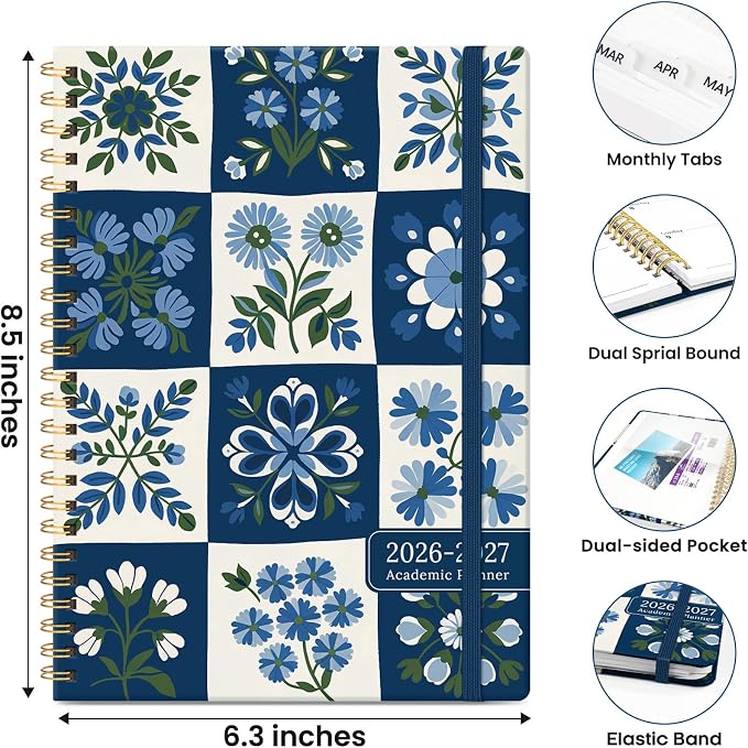 ZOTIA Planner 2026-2027 Weekly & Monthly Calendar Planner Jul 2026-Jun 2027