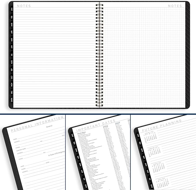 AT-A-GLANCE 2026 Planner, Monthly, 9” x 11”, Large, Contemporary, Charcoal (70260X4526)
