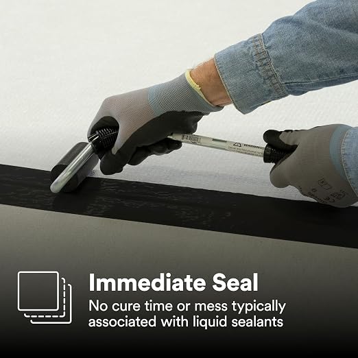 3M Black Extreme Sealing Tape 4411B+, 3 in x 36 yd, 1 Roll