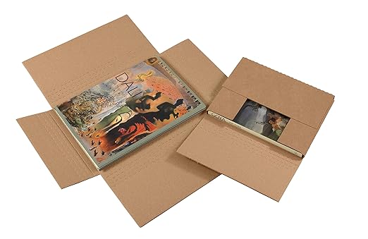 Tape Logic TLM14112BFK Easy-Fold Mailers, 14 1/4" x 11 1/4" x 2", Kraft (Pack of 50)