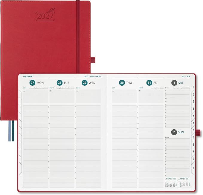 BEZEND 2027 Planner Weekly and Monthly, Daily Calendar Book, Large 8.5"x11"