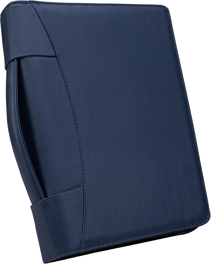 Case-it Zipper Padfolio | Letter Size | PAD-62 Navy | Supreme, Letter Size Writing Pad, Tablet Case, School & Office