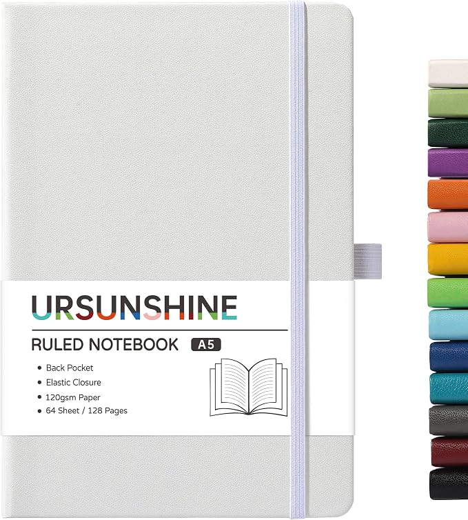 Ruled Notebook/Journal - Classic Lined Journal/Notebook, 5.3'' x 8.26''