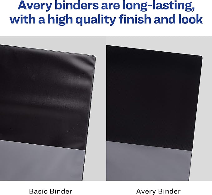 Avery Heavy-Duty 3 Ring Binder, 4 Inch One Touch EZD Rings, 4.5 Inch Spine, 1 Maroon Binder (79364) (Pack of 4)