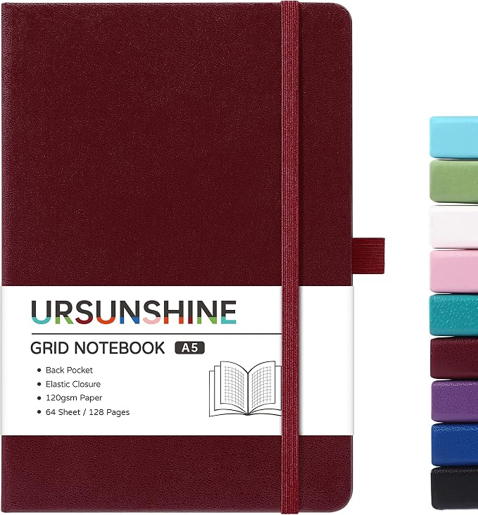 Graph Grid Paper Notebook/Journal - Classic Journal/Notebook, 5.3" x 8.26"