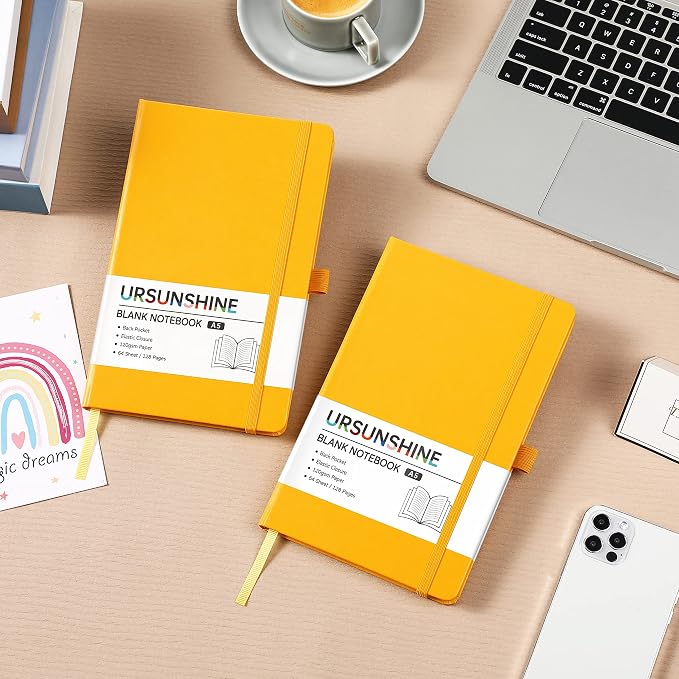 Blank Journal/Notebook - Classic Notebook/Journal with Ribbon Divider