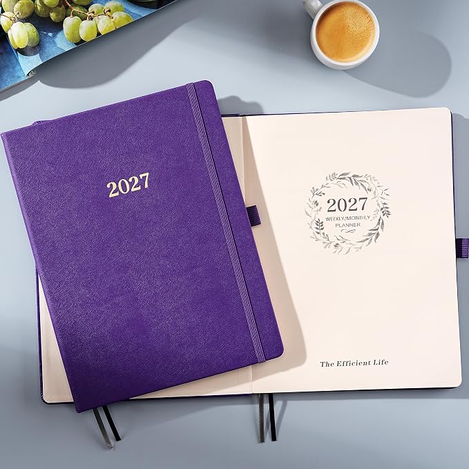 2027 planner weekly and monthly, Jan 2027 - Dec 2027, 9" x 11"