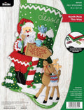 Bucilla, Felt Applique 18" Stocking Making Kit, North Pole This Way