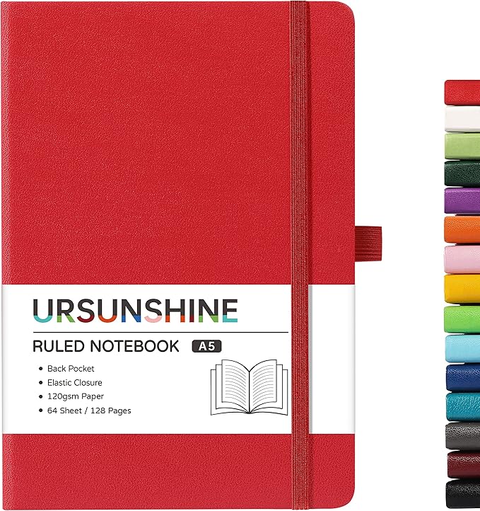 Ruled Notebook/Journal - Classic Lined Journal/Notebook, 5.3'' x 8.26''