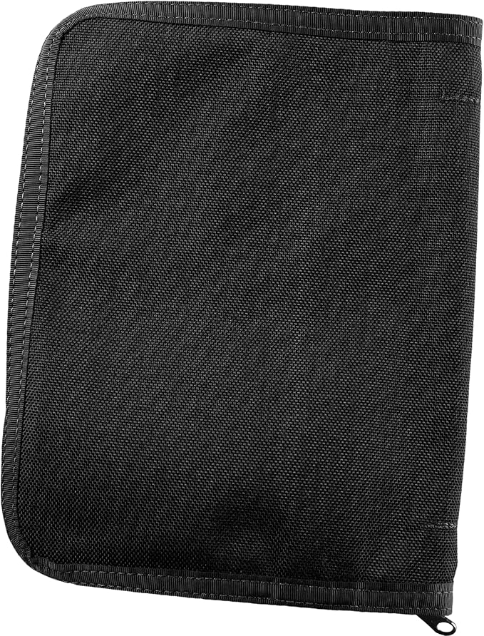 Rite in The Rain Weatherproof Cordura® Fabric, 1/2" Ring Binder Cover, 6.75" x 8.875", Black Cover (No. C9200B)