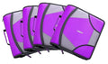 Case-it School Zipper Binder | 4" D-Rings | 800-Sheet | D-186 Deep Purple | King Sized Zip Tab, 5-Subject Expanding File Folder, Multiple Pockets, Storage Organizer, Shoulder Strap, 4-Pack, Office