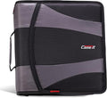 Case-it Dual Zipper Binder | Two 2" D-Rings | 800-Sheet | Dual-301 Black | Dual 2.0 2-in-1, 5-Subject Expanding File Folder, Multiple Pockets, Storage Organizer, Shoulder Strap, School & Office