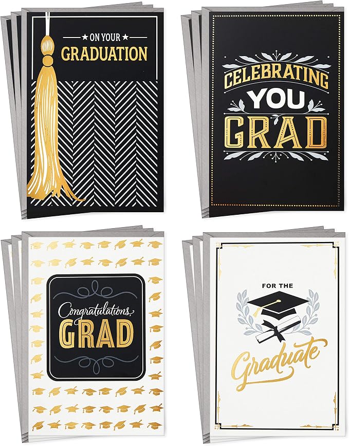 Hallmark Birthday and Graduation Cards Assortment (32 Cards with Envelopes)