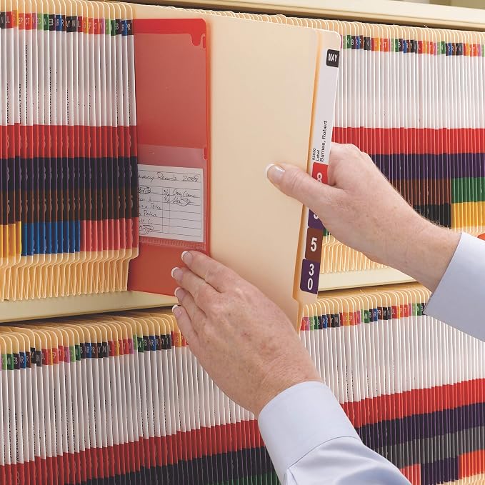 Smead End Tab Classification File Folder, 2 Dividers, 2" Expansion, Letter Size, Manila, 10 per Box (26835)