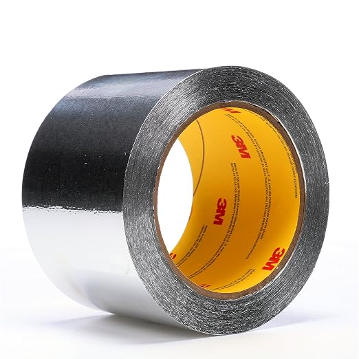 3M 85646 Aluminum Foil Tape, 16 in x 60 yd 4.6 mil, 425, Aluminum Foil, Silver
