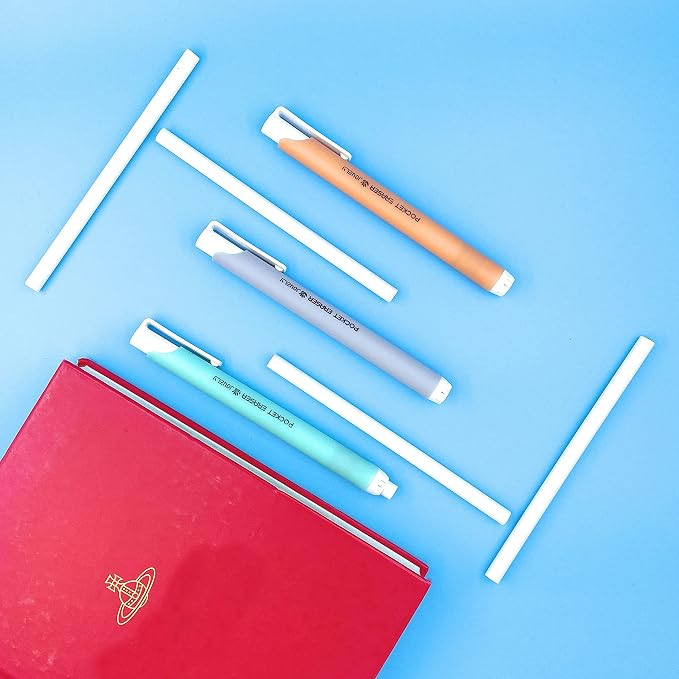 Mechanical Pocket Eraser Pen, Retractable Precision Eraser