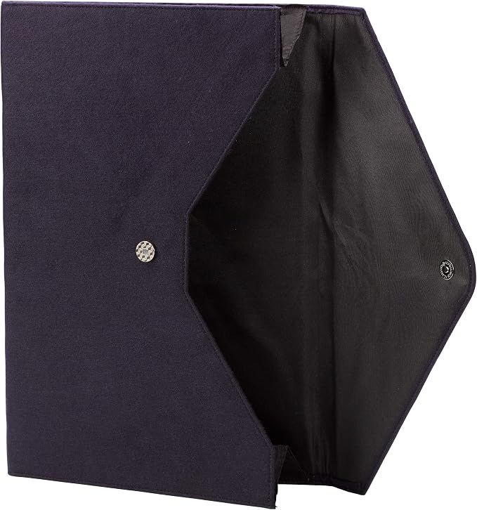 Smead Soft Touch Cloth Expanding File, 2" Expansion, Magnetic Closure, Tabloid Size, Dark Blue (70925)