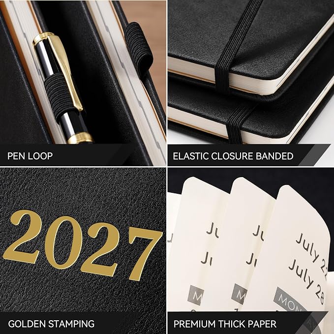 Vondafe 2027 Planner Weekly and Monthly, Jan. 2027 - Dec. 2027, 9" x 11"