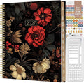bloom daily planners 2027 Planner for Women (8.5" x 11") - Weekly & Monthly Calendar Year (January to December) Softcover Agenda Book Organizer with Stickers & Stencil - Moody Floral