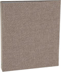 PATIKIL A5 Size 3 Ring Binder,1Pcs 1 Inch Round Ring Durable Linen Hardcover Binder Fit for Paper Recipe Photo Office, Dark Gray