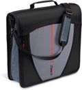 Case-it School Zipper Binder | 3-Inch O-Rings | 600-Sheet | D-146 Jet Black | Mighty Zip Tab, 5-Subject Expanding File Folder, Multiple Pockets, Storage Organizer, Shoulder Strap, Office