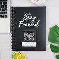 RE-FOCUS THE CREATIVE OFFICE, 2026-2027 Academic Calendar, Monthly and Weekly Views with Time Slots, To-Do List (Black)