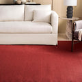 Martha Stewart x SAFAVIEH Area Rug Collection - 8' x 10', Red, Sisal & Jute, Farmhouse Style, Ideal for Living Room, Bedroom, Office, Dining Space (MSR9501Q)