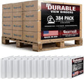 Samsill Durable 2 inch 3 Ring Binder, D Ring Binder, 100% Recycled Chipboard, White, Pallet of 384 Binders in 32 Cartons