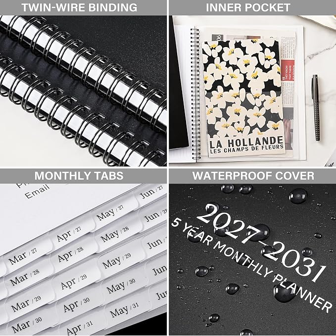 2027-2031 Monthly Planner/Calendar, JAN 2027 - DEC 2031