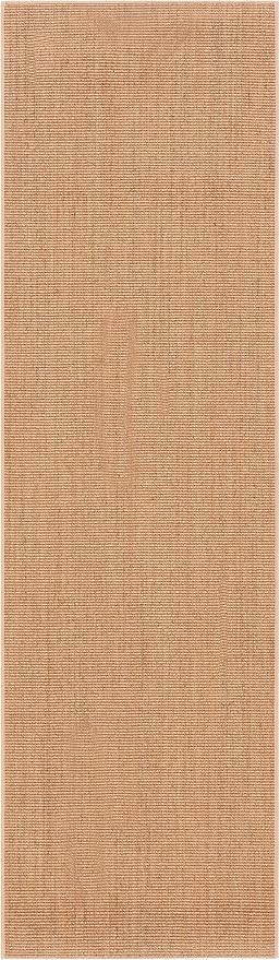 Martha Stewart x SAFAVIEH Area Rug Collection - 2'3" x 10' Runner, Beige, Sisal & Jute, Farmhouse Style, Ideal for Living Room, Foyer, Bedroom, Hallway (MSR9501B)