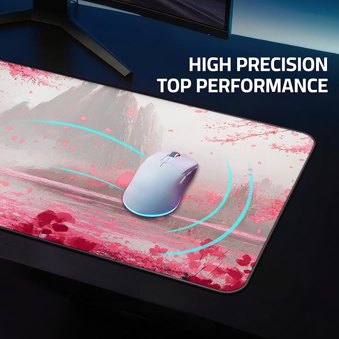 XXL Anime Gaming Mouse Pad 35.4 x 15.7 inch - Water-Resistant | Stitched Edges - Large XL Mousepad for Desk - Gamer Accessories Big Full Deskpad Mat Game Mousepads Deskmat