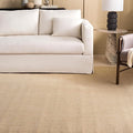 Martha Stewart x SAFAVIEH Area Rug Collection - 9' x 13', Beige & Ivory, Sisal & Jute, Farmhouse Style, Ideal for Living Room, Bedroom, Office, Dining Space (MSR9501C)