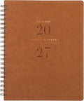 AT-A-GLANCE® Signature Collection 2027 Weekly Monthly Planner, Brown, Large, 8 1/2" x 11"