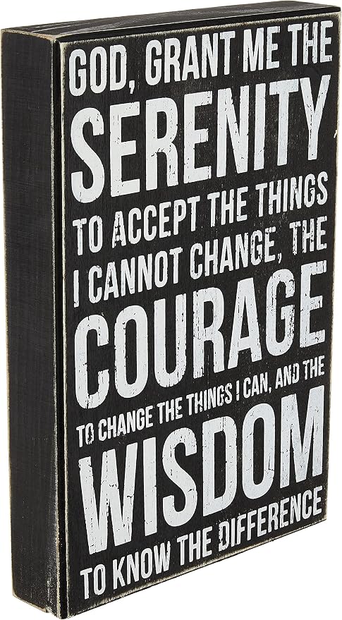 Primitives By Kathy Serenity Prayer Box Sign