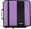 Case-it School Zipper Binder | 2-Inch O-Rings | 350-Sheet | D-251 Lavender | Classic, Multiple Storage Pockets, Shoulder Strap, School & Office Organizer