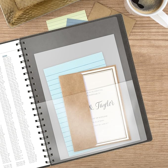 AT-A-GLANCE® Signature Collection 2027 Weekly Monthly Planner, Gray, Large, 8 1/2" x 11"