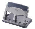 Bostitch Office EZ Squeeze Heavy Duty 3-Hole Punch for Home Office & School, 40-Sheet Capacity, One-Touch Reduced Force, Sleek Gray Design