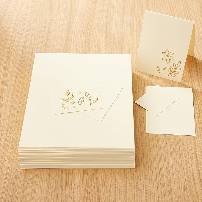 Recollections 100 Sheets Cream Heavyweight 8.5” x 11” Cardstock Paper - Acid and Lignin Free Paper for Scrapbooks, Arts & Crafts - 1 Pack