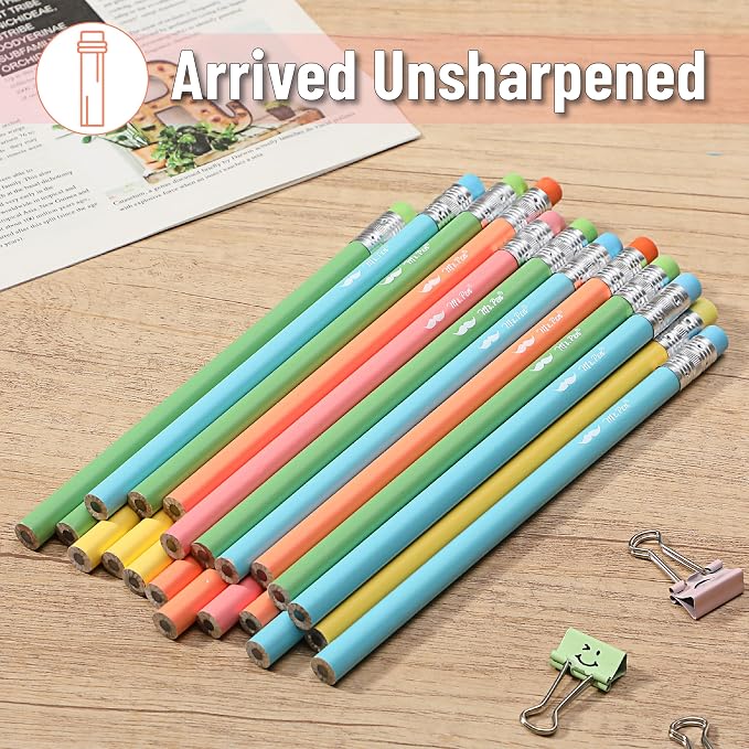 Mr. Pen- Jumbo Pencils, 60 Pack, Colorful Barrels