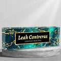 Personalized Name Plate for Desk Custom Acrylic Desk Name Plate Custom Employee Appreciation Gifts Office Gifts for Women, Men, Boss, Coworkers, Teacher, Nurse (Bright Blue)
