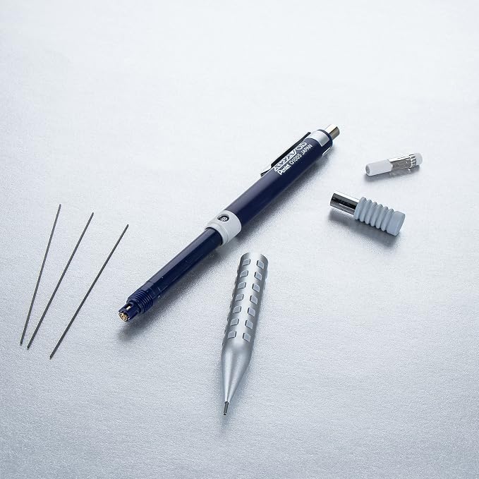 Pentel Smash Drafting Mechanical Pencil (0.5mm) - Special Edition Silver and Navy w/Tube