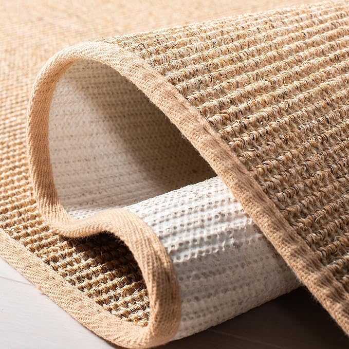 Martha Stewart x SAFAVIEH Area Rug Collection - 2'3" x 10' Runner, Beige, Sisal & Jute, Farmhouse Style, Ideal for Living Room, Foyer, Bedroom, Hallway (MSR9501B)