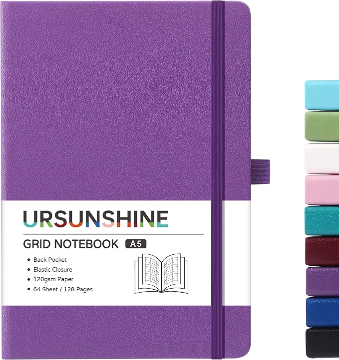 Graph Grid Paper Notebook/Journal - Classic Journal/Notebook, 5.3" x 8.26"