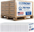 Samsill Economy 0.5 Inch 3 Ring Binder Bulk Pallet, Round Ring Binder, Customizable Clear View Cover, White, Pallet of 768 Binders in 32 Cartons