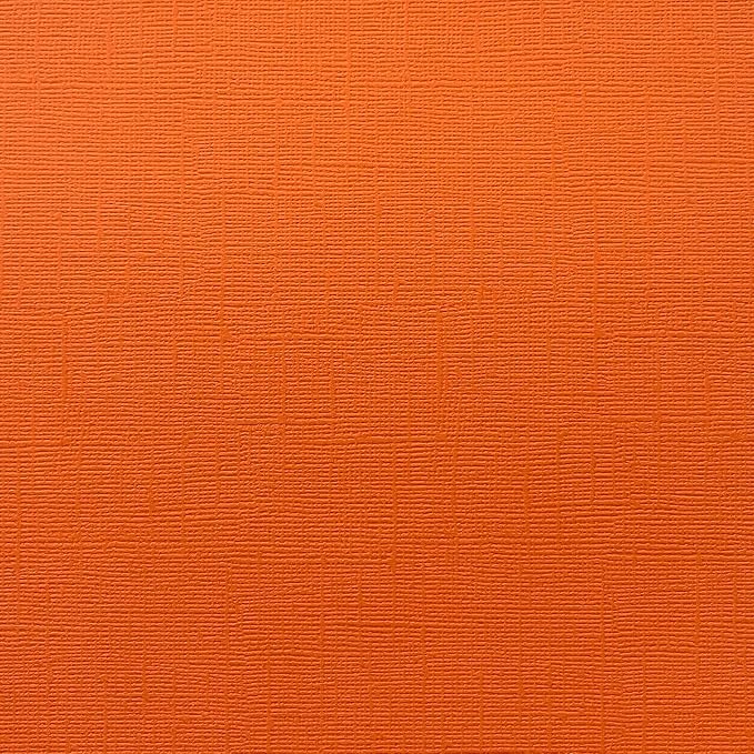 Goldfish—12x12 Textured Cardstock | 80lb Textured Orange Scrapbook Paper | Premium Cardstock for Cricut Cutting | 25 Sheets